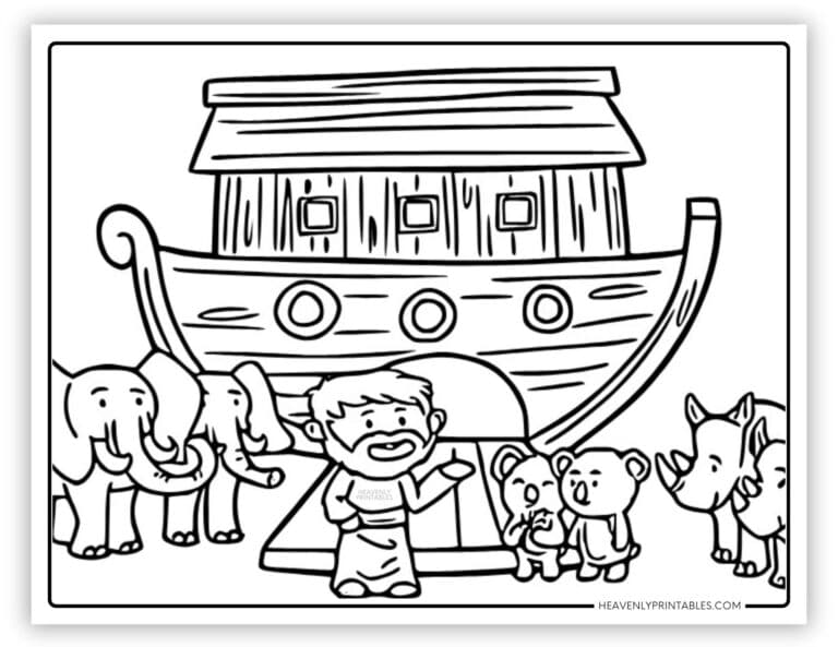 Noah's Ark Coloring Page